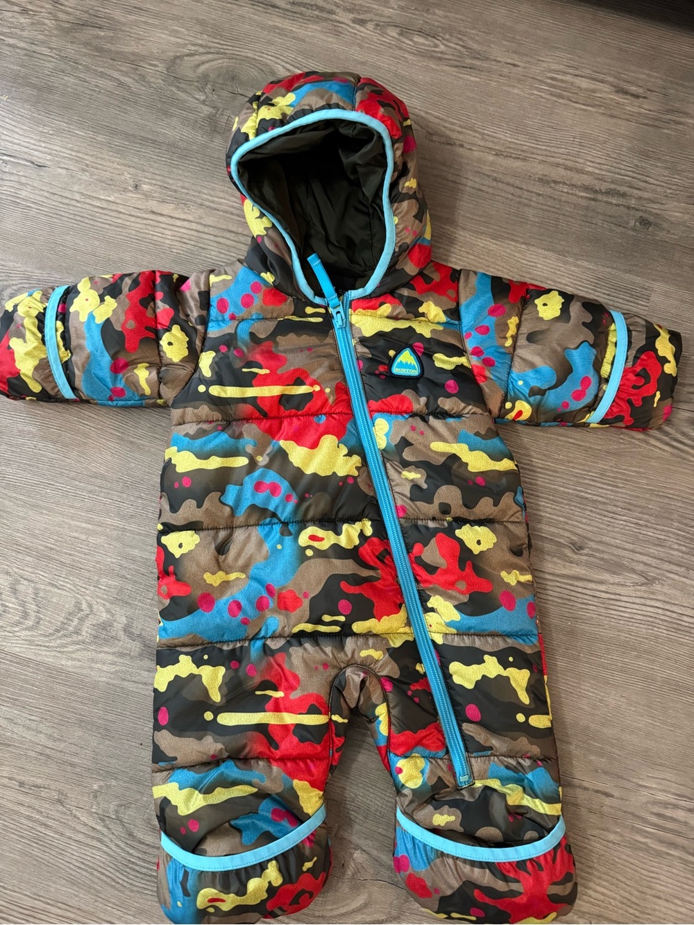 Burton Buddy Bunting Infant Snowsuit in Bright Birch Camo